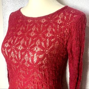 UO KIMCHI BLUE RETRO Lace L/S Top